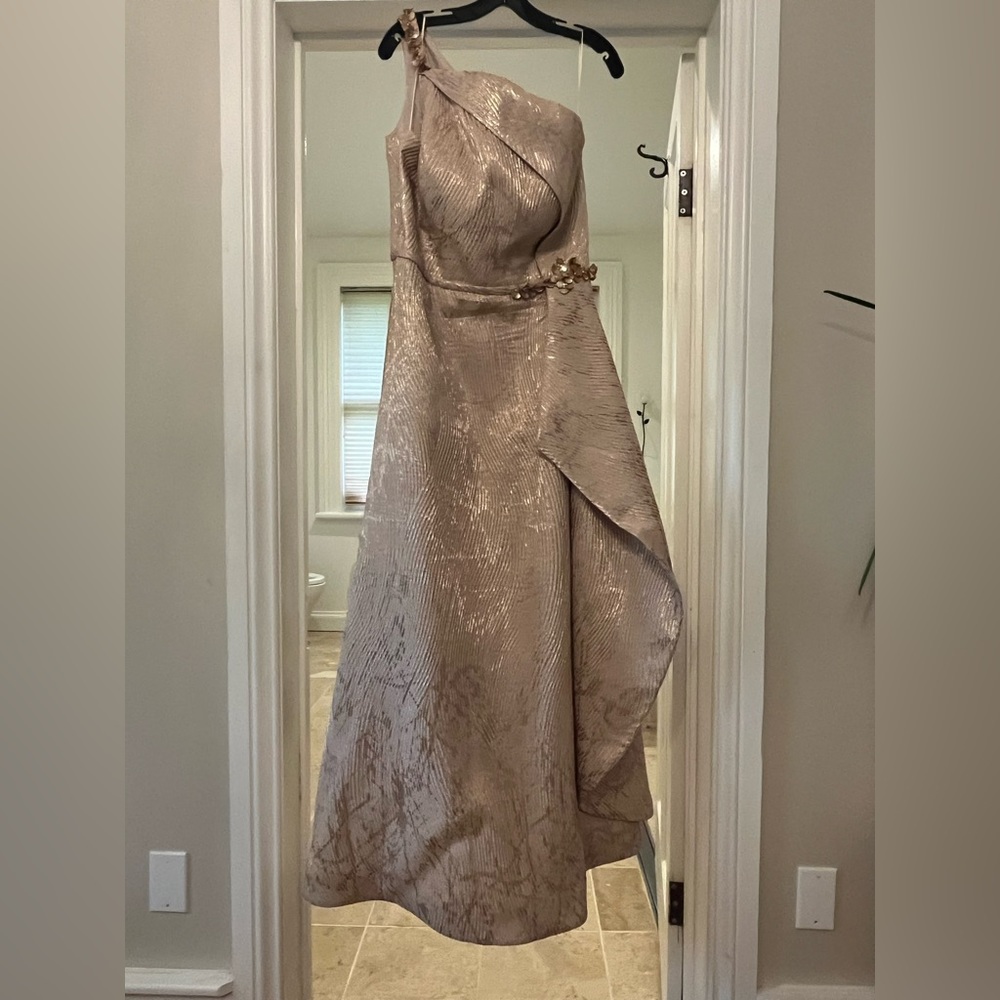 Teri Jon Greek goddess dress size 12